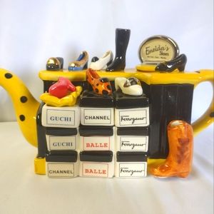 Tony Carter Ed Emelda’s Shoes Teapot